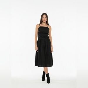 NWT ASOS Designs Black Midi Dress Size 2